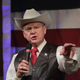Republican candidate for the U.S. Senate in Alabama Roy Moore speaks at a campaign rally Sept. 25, 2017, in Fairhope, Ala. (Scott Olson/Getty Images)